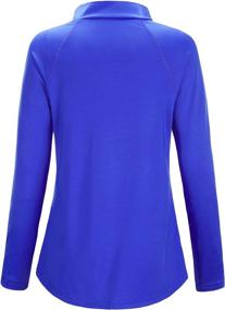 img 3 attached to 🏞️ Cestyle Women's UPF 50+ Long Sleeve 1/4 Zip Lightweight Pullover: Perfect for Outdoor Hiking and Workout