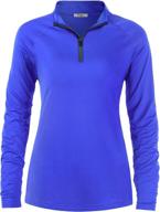 🏞️ cestyle women's upf 50+ long sleeve 1/4 zip lightweight pullover: perfect for outdoor hiking and workout logo