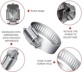 img 3 attached to 🔧 Selizo Adjustable Stainless Clamps