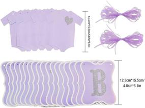 img 1 attached to 🐘 Elephant Purple Lavender Baby Shower Decorations: Vibrant Girl Baby Shower Banner, Tissue Pom Poms & More in Stunning Purple and Silver