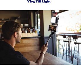 img 1 attached to 📸 Suptig Mini LED Video Light - 2500mAh 64 Dimmable High Power LED Panel Video Light with Color Filters - Compatible for Mobile, Osmo 2, Zhiyun Smooth, Sony, Canon, Nikon, GoPro, DJI Osmo Pocket