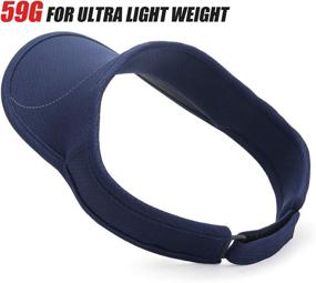 img 2 attached to USHAKE Sports Sun Visor: The Ultimate Headgear for Golf, Running, Jogging, Tennis, and Hiking