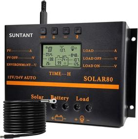 img 4 attached to 🌞 ZHCSolar 80A Solar Charge Controller - 12V 24V PWM Charger Regulator for Renewable Energy - 1920W Max - USB & Circuit Protection - Anti-Fall ABS Housing - Enhanced Heat Sink