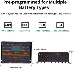 img 1 attached to 🌞 ZHCSolar 80A Solar Charge Controller - 12V 24V PWM Charger Regulator for Renewable Energy - 1920W Max - USB & Circuit Protection - Anti-Fall ABS Housing - Enhanced Heat Sink