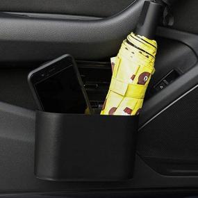 img 1 attached to 🚗 Waterproof Wall-Mounted Multifunctional Car Trash Can storage Bag - Women's Car Essentials, Ideal for Cars, Offices, and Studies