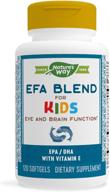 🌿 nature's way efa blend for children: 120 softgels - essential fatty acids support for kids logo