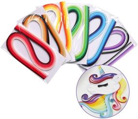img 4 attached to 🌈 JoyPlus Paper Kits - 720 Strips in 36 Vibrant Colors (3mm x 54cm, 6 Sets) - Premium Quilling Paper Strips Set - Ideal Quilling Kit Supplies