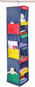 img 3 attached to 👕 Convenient Daily Activity Kids Closet Organizer - 11” X 11” X 48” - Streamline Your Child's Wardrobe, Shoes, and Activities Hassle-Free with Closet Rod Hanging