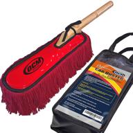 🚗 ocm brand premium extra large car duster: durable solid wood handle & storage cover – professional detailers' top choice logo