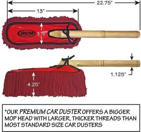 img 3 attached to 🚗 OCM Brand Premium Extra Large Car Duster: Durable Solid Wood Handle & Storage Cover – Professional Detailers' Top Choice