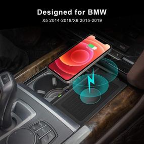 img 3 attached to Беспроводное зарядное устройство CreekT для BMW X5 & X6 (2014-2019) 🔌 - Высококачественная беспроводная панель зарядки для аксессуаров BMW F15 F16 (2014-2018)