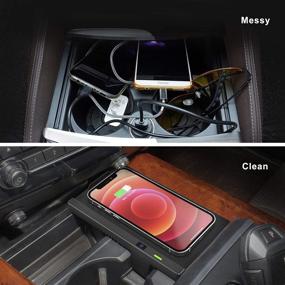 img 1 attached to Беспроводное зарядное устройство CreekT для BMW X5 & X6 (2014-2019) 🔌 - Высококачественная беспроводная панель зарядки для аксессуаров BMW F15 F16 (2014-2018)