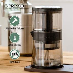 img 1 attached to ☕ G-Presso Gyro-pressed Coffee Maker: Automated Hot & Iced Brew in 4 Minutes, 3-5 Servings, Rich Crema Espresso, BPA Free