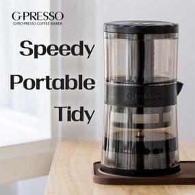 img 3 attached to ☕ G-Presso Gyro-pressed Coffee Maker: Automated Hot & Iced Brew in 4 Minutes, 3-5 Servings, Rich Crema Espresso, BPA Free