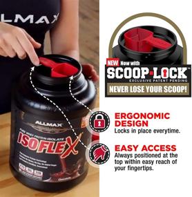 img 2 attached to 🍫 ALLMAX Nutrition - ISOFLEX Сывороточный протеин в порошке, вкус шоколадно-арахисового масла, высокобелковая добавка, 5 фунтов