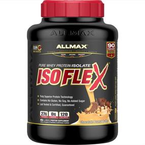 img 4 attached to 🍫 ALLMAX Nutrition - ISOFLEX Сывороточный протеин в порошке, вкус шоколадно-арахисового масла, высокобелковая добавка, 5 фунтов