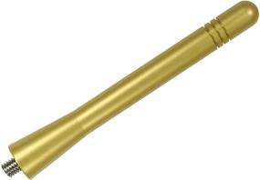 img 2 attached to AntennaMastsRus - Made In USA - 4 Inch Gold Aluminum Antenna Is Compatible With Mazda 3 (2004-2018)