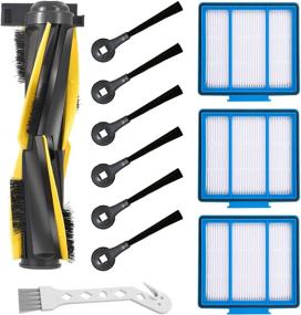 img 4 attached to Mochenli Replacement Parts Kit for Shark IQ R101AE (RV1001AE), IQ R101 (RV1001) Robot 🧹 Vacuum Cleaner - 6 Side Brushes, 3 Hepa Filters, 1 Main Brush, 1 Bonus Cleaning Brush