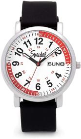 img 4 attached to 🩺 Speidel Scrub 30 Medical Watch V2 - Pulsometer, Date Window, 24 Hour Marks, Second Hand, Luminous Hands