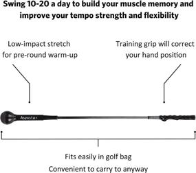 img 3 attached to 🏌️ Asyxstar Golf Swing Trainer Aid: The Ultimate Power Flex Golf Training Aid for Improved Strength and Tempo in Your Swing