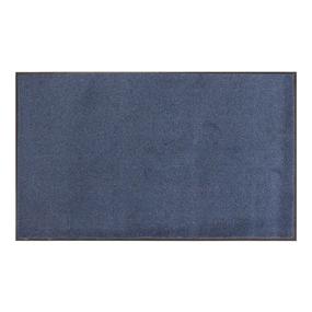 img 4 attached to High-Quality 3X10 Blue Vinyl-Backed Commercial Carpet Mat by Amazon Basics