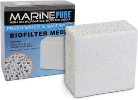 img 1 attached to 🐠 CerMedia MarinePure Block Bio-Filter Media: Ideal for Marine and Freshwater Aquariums, 8x8x4-Inch