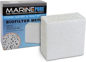 img 4 attached to 🐠 CerMedia MarinePure Block Bio-Filter Media: Ideal for Marine and Freshwater Aquariums, 8x8x4-Inch