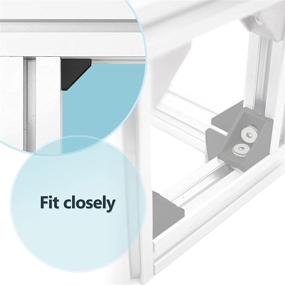 img 1 attached to 🔩 Enhanced Aluminum Extrusion 2020 Corner Bracket for Sturdy Structures