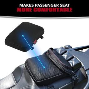 img 3 attached to 🛵 Premium Inflatable Moto Motorcycle Passenger Seat Cushion Pillion Pad. Rear Motorcycle Seat Cushion Passenger Butt Protector for Ultimate Comfort. Air Motorcycle Seat Pad Relieves Pressure on Long Rides.