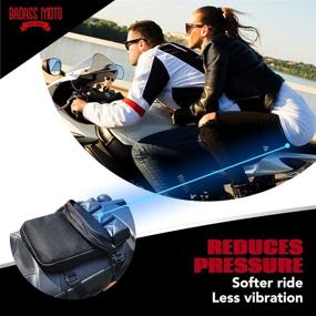 img 2 attached to 🛵 Premium Inflatable Moto Motorcycle Passenger Seat Cushion Pillion Pad. Rear Motorcycle Seat Cushion Passenger Butt Protector for Ultimate Comfort. Air Motorcycle Seat Pad Relieves Pressure on Long Rides.