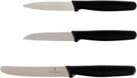 🔪 enhance your culinary skills with the victorinox fibrox pro 3-piece paring knife set logo