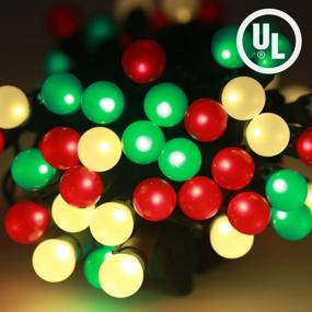 img 2 attached to 🎄 Jemmy Ho 70 PCS G15 Christmas String Lights Bulbs – Vibrant Red, Green, and Warm White LED Fairy Lights for Stunning Indoor/Outdoor Patio, Wedding, Christmas Tree Decor – UL Certified, 120V, 18.3FT