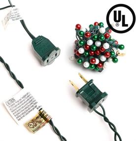 img 3 attached to 🎄 Jemmy Ho 70 PCS G15 Christmas String Lights Bulbs – Vibrant Red, Green, and Warm White LED Fairy Lights for Stunning Indoor/Outdoor Patio, Wedding, Christmas Tree Decor – UL Certified, 120V, 18.3FT