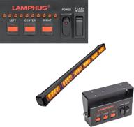 🚦 lamphus solarblast 29" 24w amber led traffic advisor light bar с контроллером ta, 48 режимами мигания, класс защиты ip67 - направленный желтый мигающий безопасный световой бар для грузовиков и транспортных средств. логотип