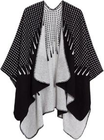 img 4 attached to Womens Shawls Poncho Printed Cardigans Women's Accessories and Scarves & Wraps