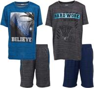 👕 athletic active performance boys' t shirt clothing set logo