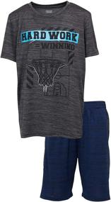 img 2 attached to 👕 Athletic Active Performance Boys' T Shirt Clothing Set