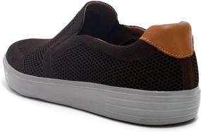 img 2 attached to Puxowe Walking Breathable Sneakers Navy Deep Men's Shoes for Loafers & Slip-Ons