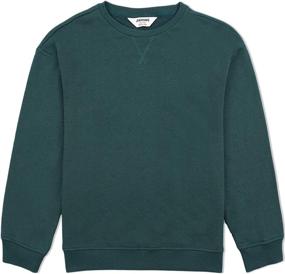 img 4 attached to JIAHONG Brushed Fleece Crewneck Sweatshirt Boys' Clothing : Fashion Hoodies & Sweatshirts