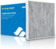 🌬️ philtop cabin air filter: premium replacement for cf10285 cp285 4runner camry corolla tundra highlander avalon prius sequoia is250 rx350 - activated carbon filter for up dust, pollen, odor logo