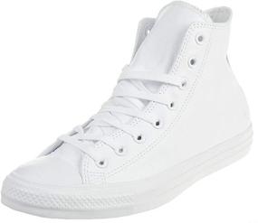 img 4 attached to 👟 Классические кеды Converse Chuck Taylor из кожи в монохроме: вечный стиль и премиальное качество