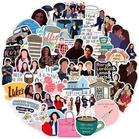 img 1 attached to 🎉 Gilmore Girls Stickers - Set of 50 Vinyl Water-Resistant Decals for Laptop, Skateboard, Bumper Cars, and Computers - Cool Comedy TV Show Accessories for Teens and Adults