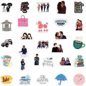 img 3 attached to 🎉 Gilmore Girls Stickers - Set of 50 Vinyl Water-Resistant Decals for Laptop, Skateboard, Bumper Cars, and Computers - Cool Comedy TV Show Accessories for Teens and Adults