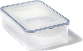 img 4 attached to LocknLock Easy Essentials Food Storage Lids/Airtight Containers, 🔒 BPA Free, Rectangle - 54 oz for Vegetables, Clear