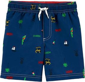 img 1 attached to Carters Combination Rashguard Trunks Changing Boys' Clothing in Swim