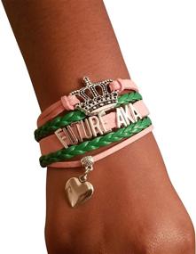 img 2 attached to 🔥 Empowering Black Greek Sorority Accessory: Future AKA Girls Charm Bracelet & Paraphernalia Collection