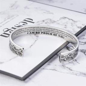 img 3 attached to YYQX Best Friend Bracelets for Women - Engraved Cuff Bangle Friendship Jewelry, Perfect Birthday Gifts for Teenage Girls and Sisters