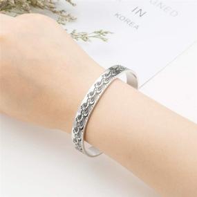 img 1 attached to YYQX Best Friend Bracelets for Women - Engraved Cuff Bangle Friendship Jewelry, Perfect Birthday Gifts for Teenage Girls and Sisters