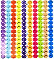 😄 tag-a-room happy face smiley face stickers - 10 bright colors, 3/4 inch circle dot, 1260 pack logo