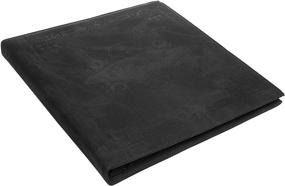 img 2 attached to 📸 Red Co. Embossed Black Faux Leather Family Photo Album - Holds 500 4x6 Photographs